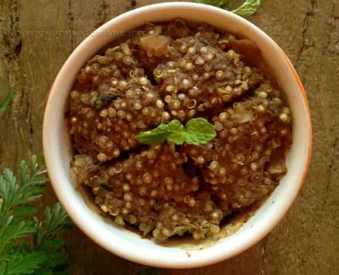 Quibe Assado com Quinoa: servido?