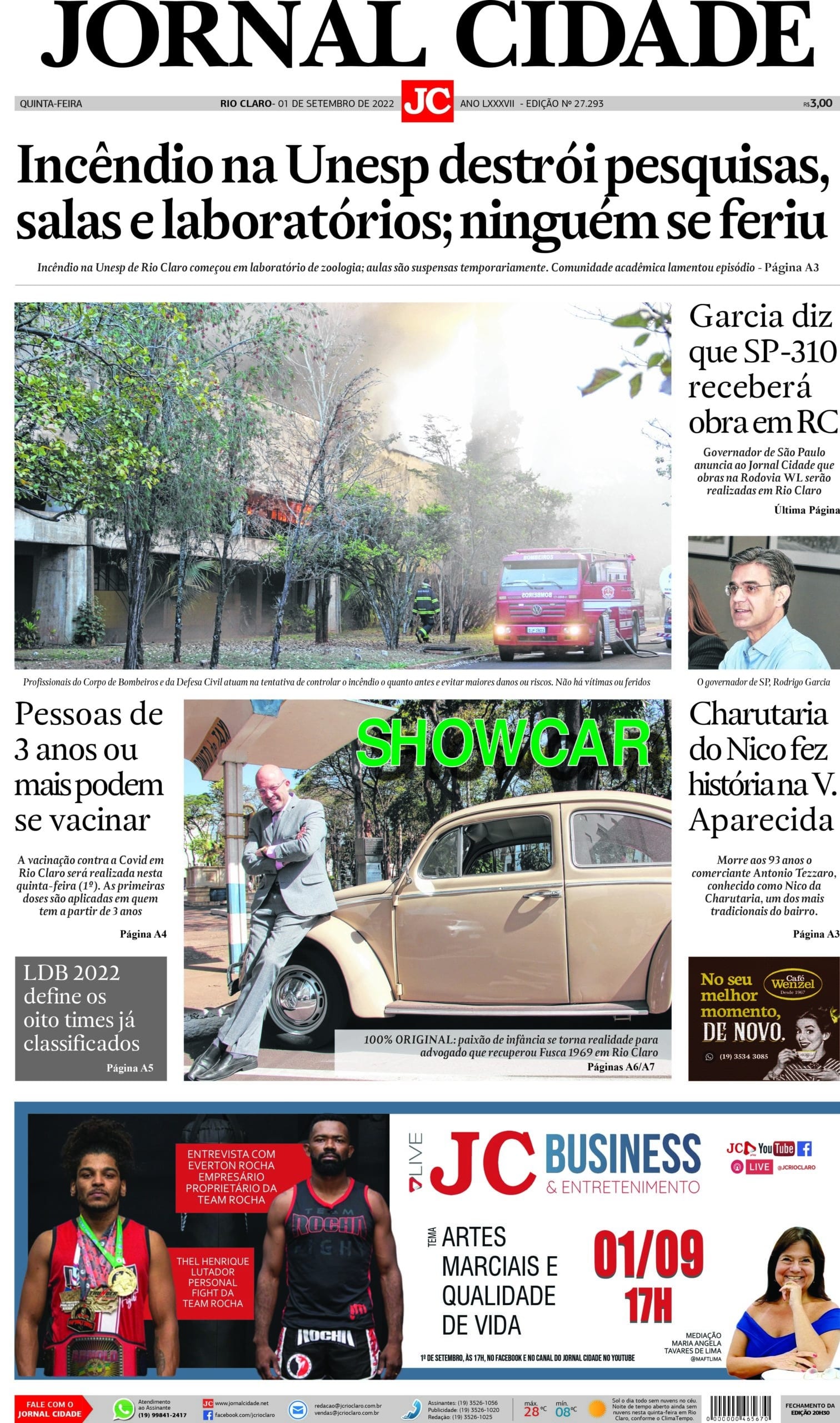 JORNAL CIDADE 01 DE SETEMBRO DE 2022 Jornal Cidade RC