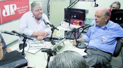 O ex-governador José Serra (PSDB) em entrevista ao programa Show da Tarde, que vai ao ar pela Rádio Excelsior Jovem Pan