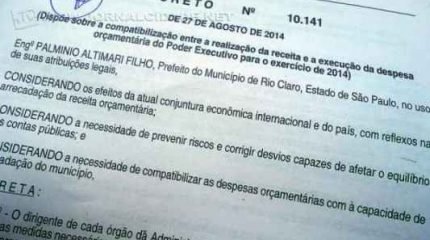 Diário Oficial trouxe a publicação do Decreto 10.141, o qual avisa que dirigente responderá sozinho por descumprimento