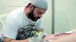 O tatuador rio-clarense Rodrigo Zanello, que está participando do Tattoo Brazil. O reality é gravado no Espírito Santo