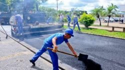 A área total de recapeamento da Avenida 29 e Via da Saudade é superior a 16,7 mil metros quadrados