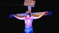 Cenas da “Paixão de Cristo” encenada em Rio Claro em 2013 (Crédito: Vagner Knetsch)