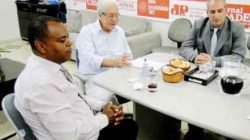 Benedito Fernandes Costa, José Pires Pimentel de Oliveira Neto e Elcio Carrara Boncompagni (da esquerda para a direita)