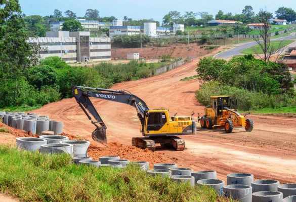 A região do trecho em obras do Anel Viário dá acesso à Unesp e ao novo fórum criminal do município