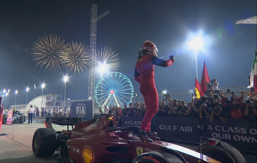 GP de São Paulo: Carlos Sainz lidera dobradinha da Ferrari no