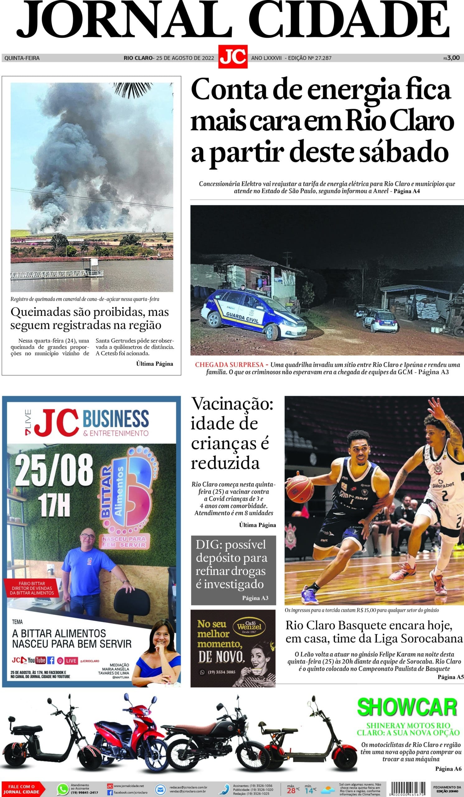 JORNAL CIDADE 25 DE AGOSTO DE 2022 - Jornal Cidade RC