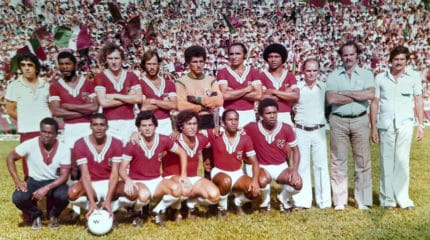 Equipe do Velo Clube que conquistou o acesso em 1978